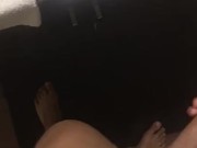 Lightskin BBC jacking in mirror