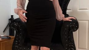 Pencil skirt and heels