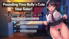Stepbrother's POV as he pounds his slutty step sis in doggy style