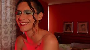 Splendid Femboy with Her Beautiful Face and Delicate Body Her Makeup Makes Her Look Like a Goddess