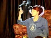 Cute Teen Smoking All Whites