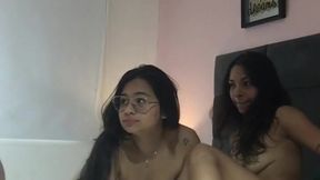 trio of hot girls fuck and make video