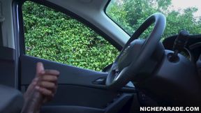 Real guys flashing BBC at random girls on the street