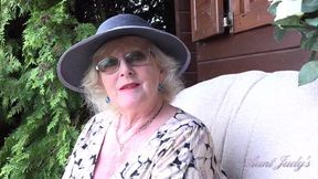 Mature Woman Enjoys Intimate Moment in the Garden (POV)