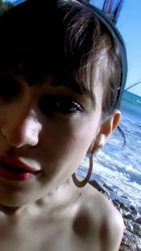 Fucking Gabrielle Neva's tight little ass at the beach   Clip 2