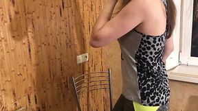 Delivery Guy Got a Tight Pussy and Sloppy Blowjob