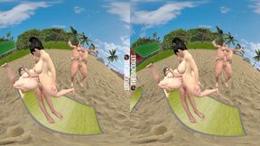 love at the beach [male x female x futa] (vr)