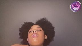 SloMo Spitty OIlly titty Play Lightskin babe closeup Areola copy