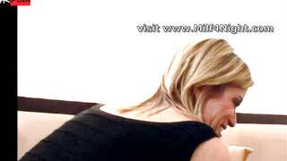 Blonde Bombshell Bends Back for BBC in Sultry LowLight Session