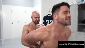 Beau Butler And Tarzan Top - Hairy Rugby Player Plowed In Lockeroom