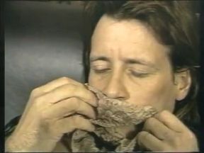 Skinny bitch gets both fuckholes torn apart by huge cocks strokes