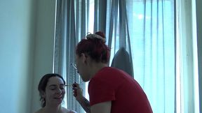 bts of the scene with vile vixen in perv anal casting,one day on the paf studio set