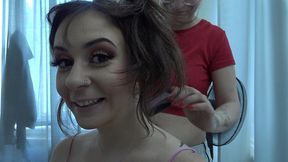 bts of the scene with vile vixen in perv anal casting,one day on the paf studio set