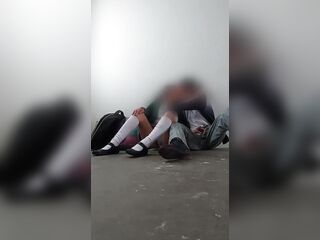 They couldn't resist gonna a hotel and had sex inside the school.