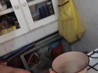 Cogida de cara y cocinando jizz
