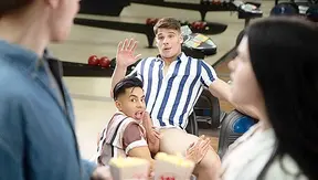 Late-Night Heat: Malik Angels Steamy Encounter at the Bowling Alley – GayPornRush 18+