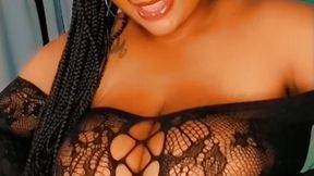 Touching my huge tits