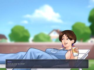 Summertime Saga: Cougar mother I'd like to fuck Seduces Younger Dude In Her Backyard-Ep108