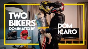 Two Bikers Dominated by Dom Ícaro (1080p) Gay Bondage - Gay Domination - Bikers - Tape Bondage - Leather - BDSM