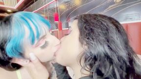 TWO HORNY GIRLS IN THE HOT NIGHT OF DEEP KISSES -- BY THAY FLORES AND PENELOPE PINK - CLIP 03