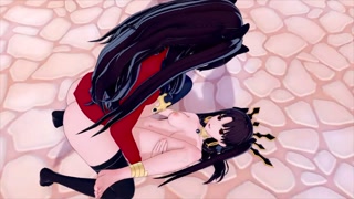 FUTA FATE RIN TOHSAKA X ISHTAR (3D HENTAI)