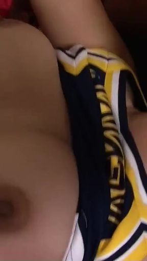 Key moment from &quot;Curvy Asian Girl Mika Tan with Big natural Tits get First Gangbang Interracial Sex&quot;