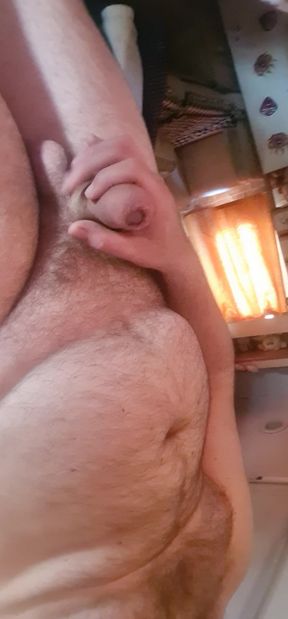 All naked with my cock