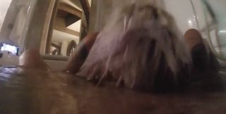 Live From the Hot Tub Part 1 of 6: Sucking Cock Fuck Doggy Style While Camming in the Bath