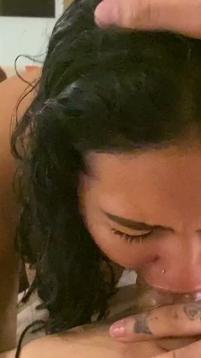 Oil massage in Colombia turns into a blowjob (POV)   Clip 3