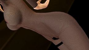 Prinz Eugen Fishnet Sexy Dance - Mirrrrrors MMD by Ariak