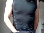 Cumming in my lycra running tights after a hot sweaty run