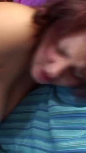 Redhead bbw bitch riding that thick dick