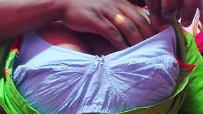 Indian desi younger stepbrother tore his married stepsister's boobs