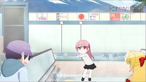Una waifu bailando con canci&oacute_n omae wa mu de fondo