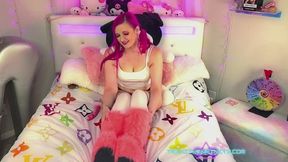 Cum for My Pink Fuzzy Boots JOI
