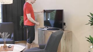 She is Nerdy - Mileva - Gardener Helps Dark Haired Cum