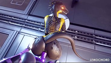 Lizard Pounded by Futa Sex Robot