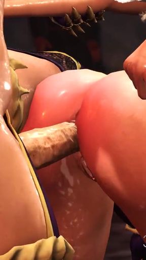 Must-see moment from &quot;Super dick girl plays with a sexy princess in medieval castle&quot;