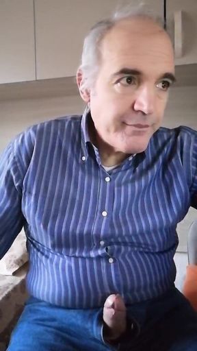 I Have to Go Out for Dinner but First I Wank My Hard Cock