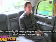 Female Fake Taxi Sexy horny tattoed driver enjoys a sticky facial