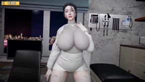 Hot Chinese secretary gets ravaged naked by ebony husband in graphic 3D animation.