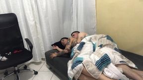 Delicious morning of horny couple at her stepdad's house