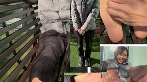 Kanon, Size 9, Greek-Style, Extremely Sensitive Soles, Tickling Both Feet, Comparison, 5 Minutes 54 Seconds