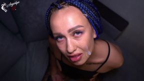 SHE'S HOT! - BLOWJOB AND CUM ON FACE!