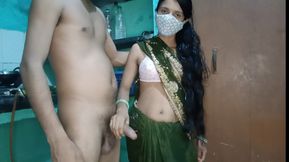 Boyfriend with her Bhabhi in Village at her home, going hardcore pussy fuck in Desi style.