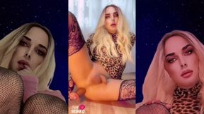 Fabulous Russian Trans Sasha Q pop-shot assfucking orgasm