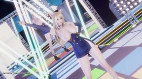 [mmd] T-ara - so Crazy Ahri Sexy Striptease League of Legends Uncensored Hentai