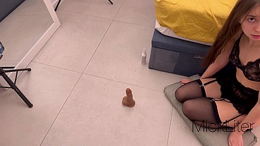 Fucked a webcam girlfriend (English subtitles)