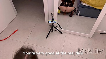 Fucked a webcam girlfriend (English subtitles)