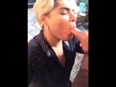 Latino Bitch Swallows Huge Load Hung White Thug